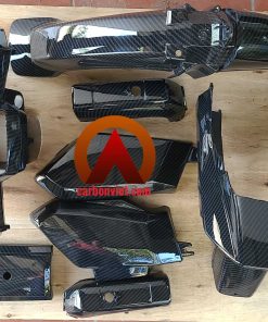 in chuyển nước, sơn nhúng xe honda Dream vân carbon