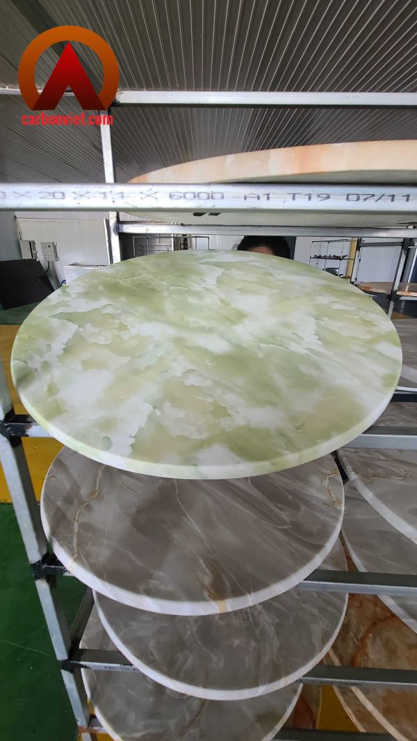 in chuyển nước, sơn nhúng mặt bàn Composite